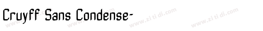 Cruyff Sans Condense字体转换